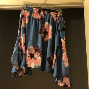 Beautiful, floral print, off the shoulder top